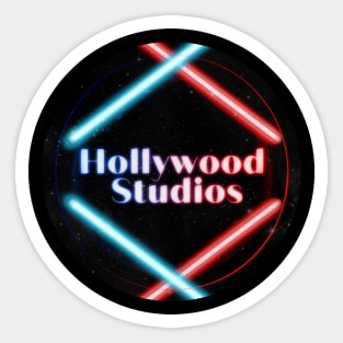 Hollywood Studios Neon Sign Sticker